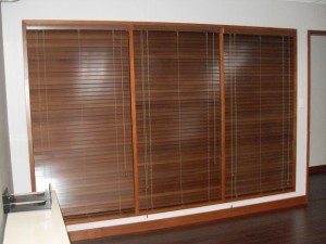 Wooden Blinds Installed at Pasig City, Philippines