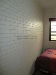 Brick Patterned Vinyl Wallpaper Design installed at Pasay City, Philippines